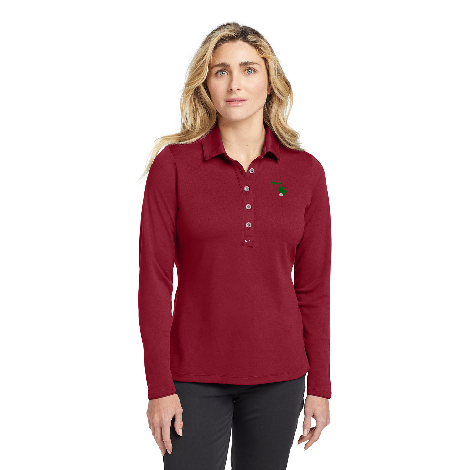 Nike Long Sleeve Dri-FIT Stretch Tech Polo - Image 4