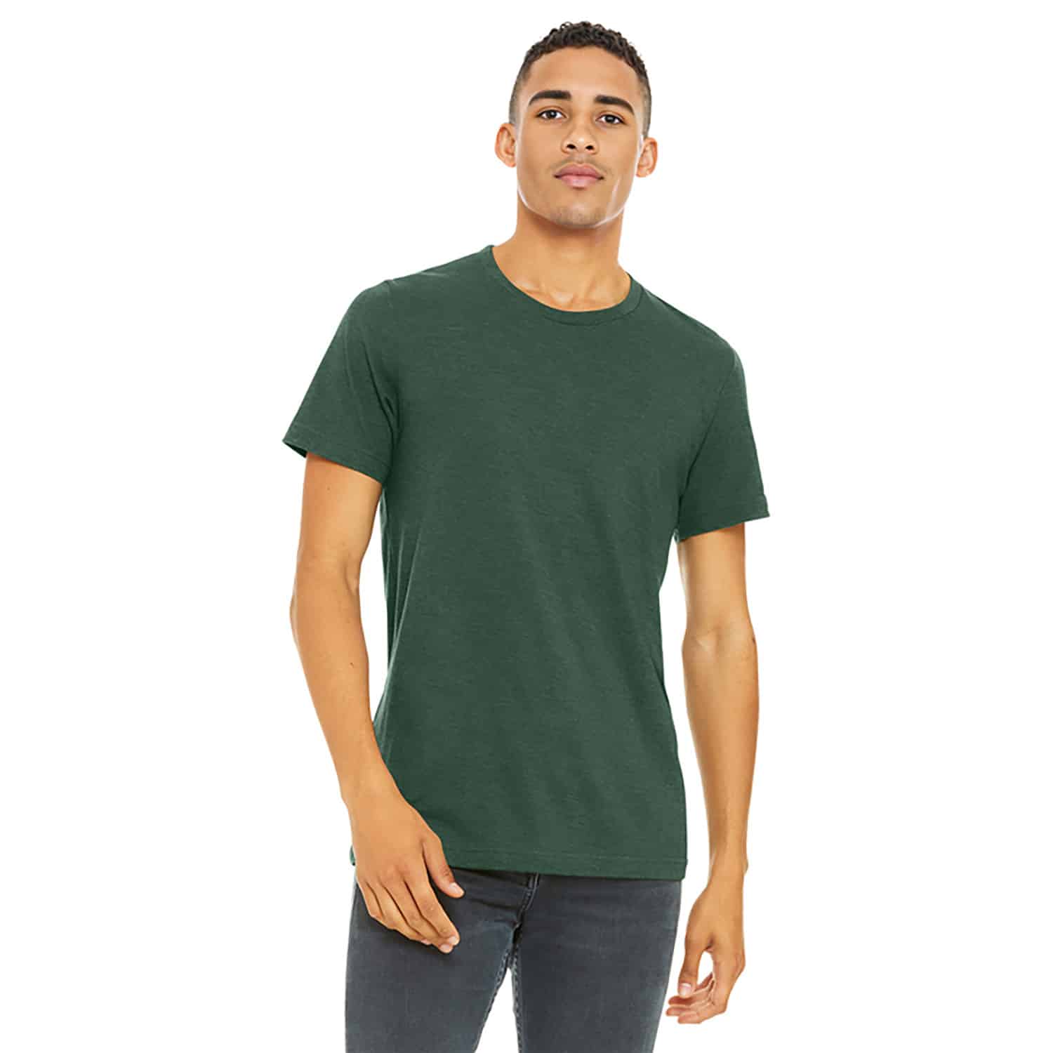 BellaCanvas Heather CVC Short Sleeve Tee - Image 3