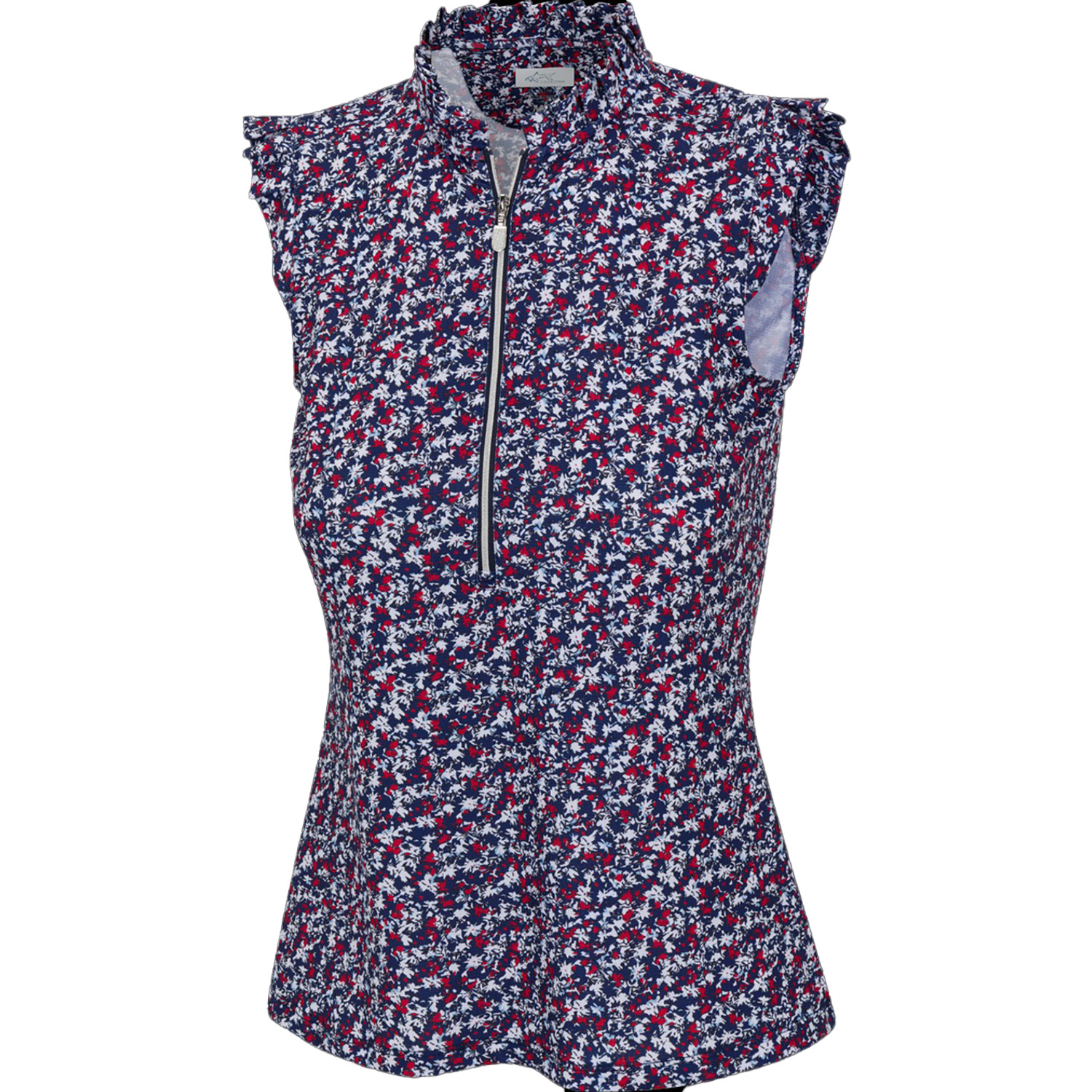 Greg Norman Floral Sleeveless Polo