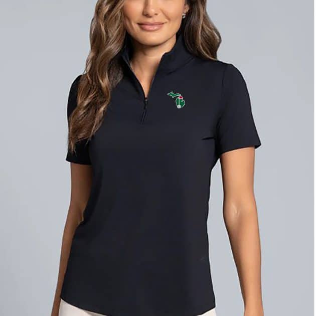 IBKUL Short Sleeve Mock Neck