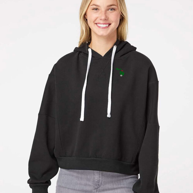 MV Sport Sueded Fleece Crop Hoodie