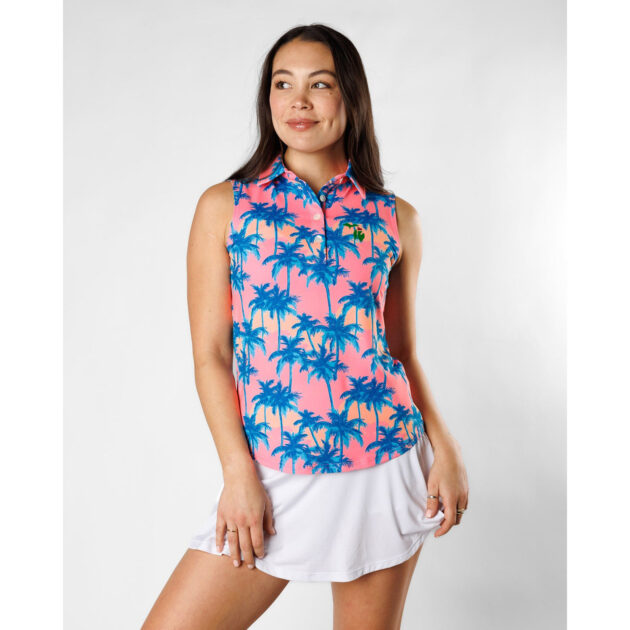Sunday Swagger Sunset Blvd Sleeveless Polo