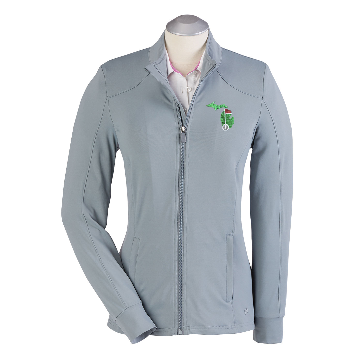 Women's Bobby Jones Clover XH20 Full Zip Tech Jacket - Image 3