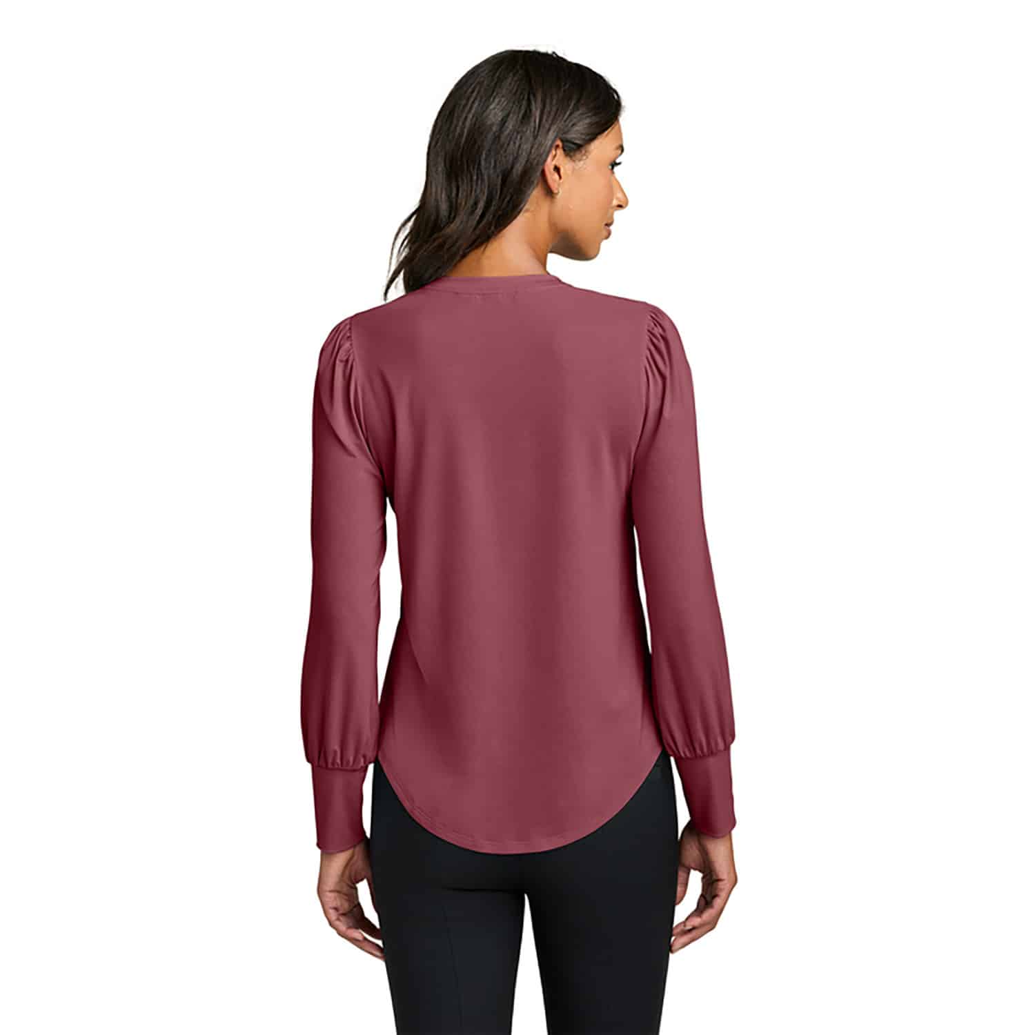 Mercer+Mettle Women's Stretch Jersey Long Sleeve Blouson Top - Image 4